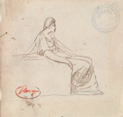 Kopf eines Mannes von George Romney